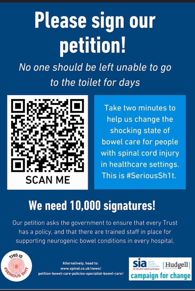 We want the UK Government to ensure every NHS hospital and community has a bowel care policy and provides specialist bowel care. No one should be left unable to go to the toilet, potentially for days, because of a lack of unskilled nurses. @RCNContinence petition.parliament.uk/petitions/6522…