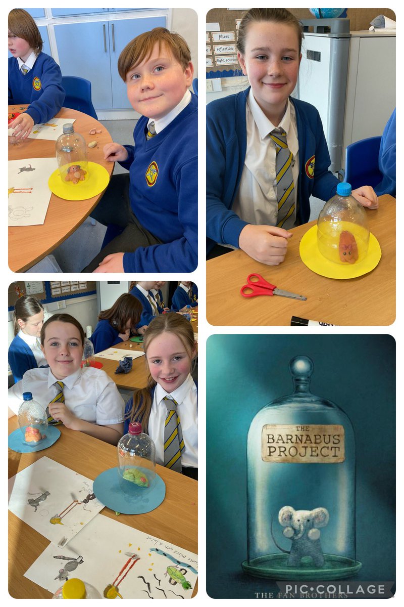StPPPrimaryY6's tweet image. Can you believe that the cover of our new book #thebarnabusproject was only revealed once our bottles were placed on top of our characters? The likeliness is unbelievable. After two days of immersion, we can't wait to finally read the book tomorrow! 🐭🐘