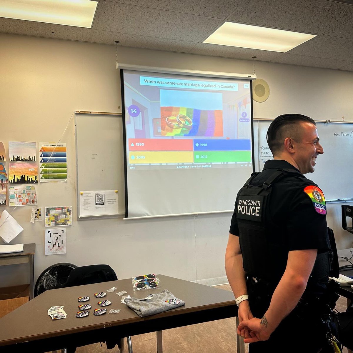 Out On Patrol๐ณ๏ธโ๐๐ (@outonpatrol) on Twitter photo Thanks to #MageeSecondary @vsb39 for inviting us to present today during your mid-term break!
Two of our #OutOnPatrol board members volunteered their time to present as part of our <a href="/MSIFoundation/">Motorola Solutions Foundation</a> #YouthOutreachSeries. As always, we presented about the roles of the police, the Thanks to #MageeSecondary @vsb39 for inviting us to present today during your mid-term break!
Two of our #OutOnPatrol board members volunteered their time to present as part of our <a href="/MSIFoundation/">Motorola Solutions Foundation</a> #YouthOutreachSeries. As always, we presented about the roles of the police, the