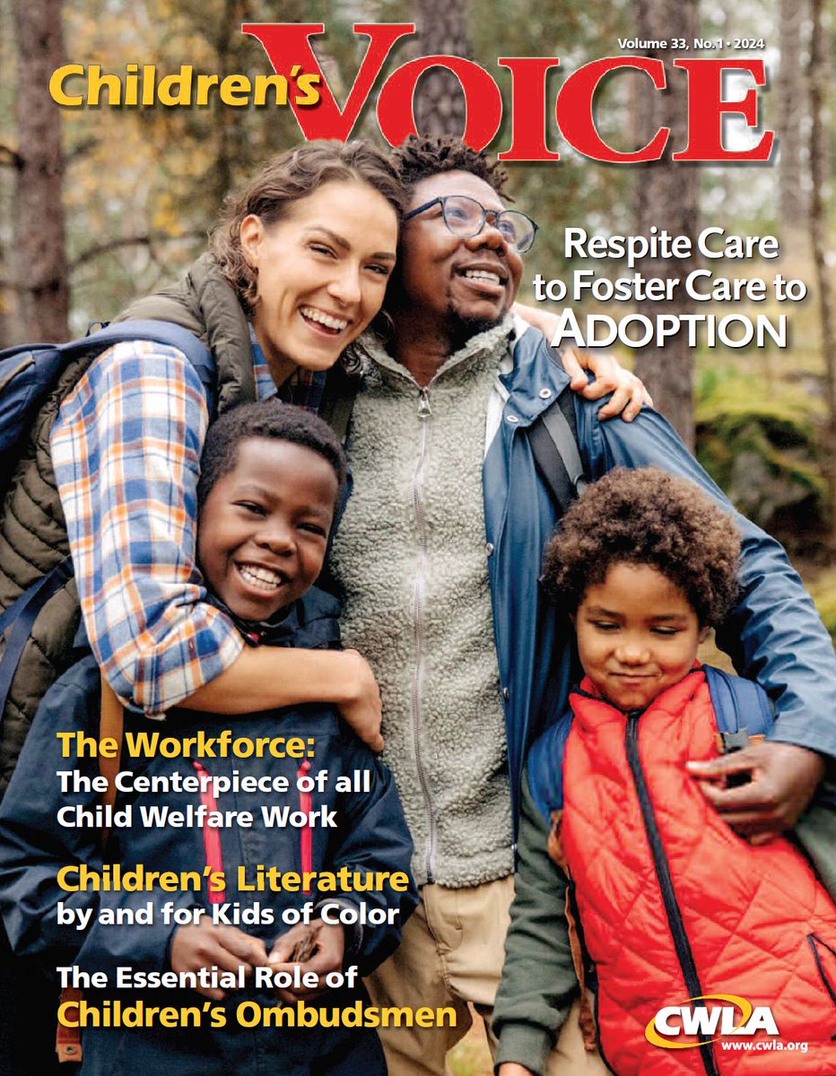 We're pleased to share our latest issue of Children's Voice! Articles in this issue explore respite care to foster care to adoption; gun violence and children's mental health; the work of children's ombudsmen; kinship care and family engagement; and more. tinyurl.com/yck25krr