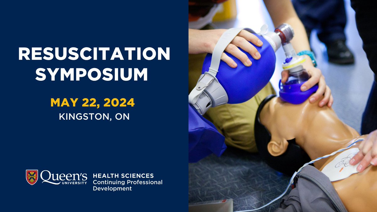🔥Now Open: Resuscitation Symposium 🗓️May 22, 2024 ➡️Join us for an active CPD day with plenary sessions and a carousel of hands on simulation & technical skills. 🎙️ Dan Dworkis: Applying Knowledge Under Pressure: Growing Excellence in Resuscitation 🔗 healthsci.queensu.ca/opdes/cpd/educ…
