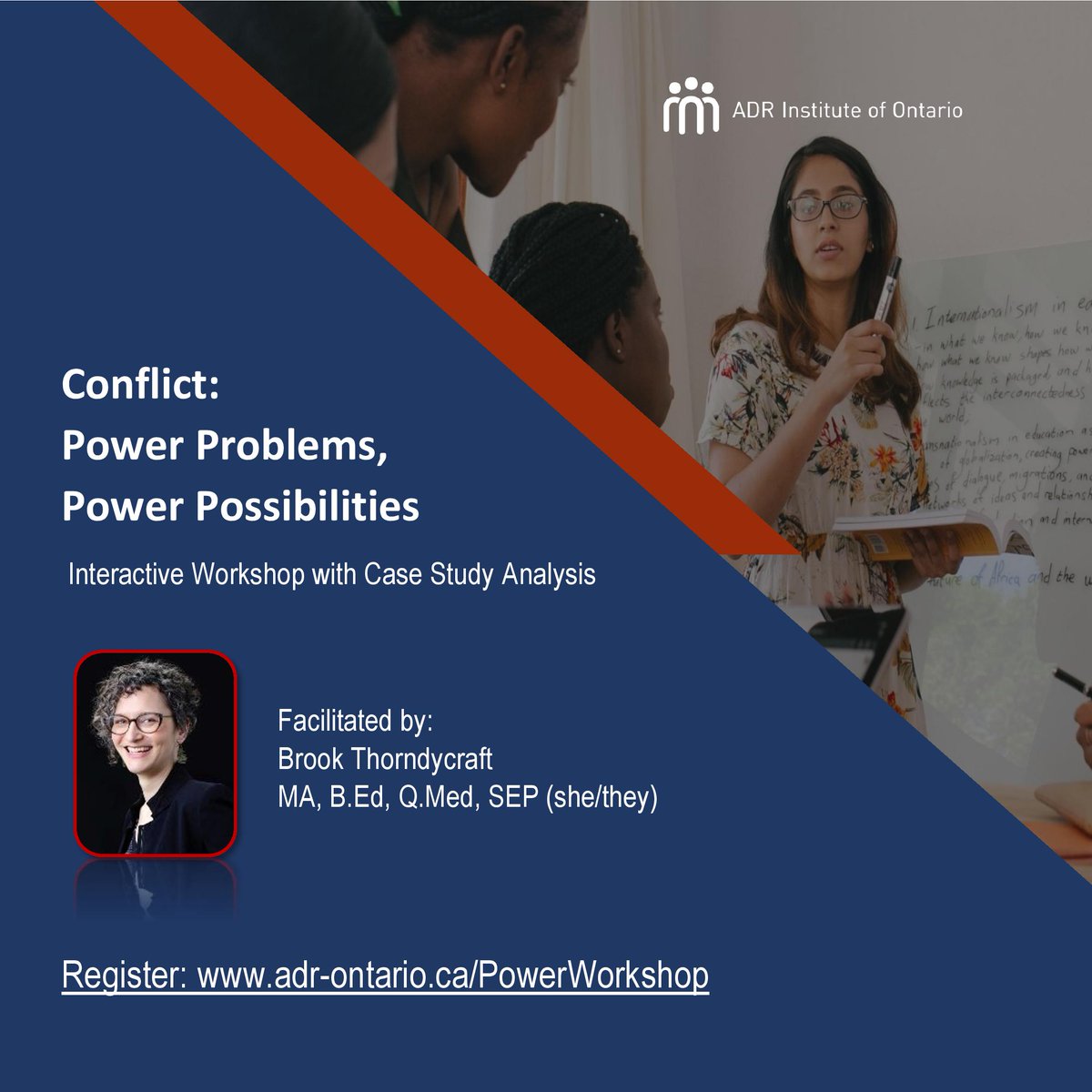 #Power Problems, Power Possibilities! Join us on February 15 for an interactive workshop on the nuances of power in #conflict. Sign up here: adr-ontario.ca/powerworkshop