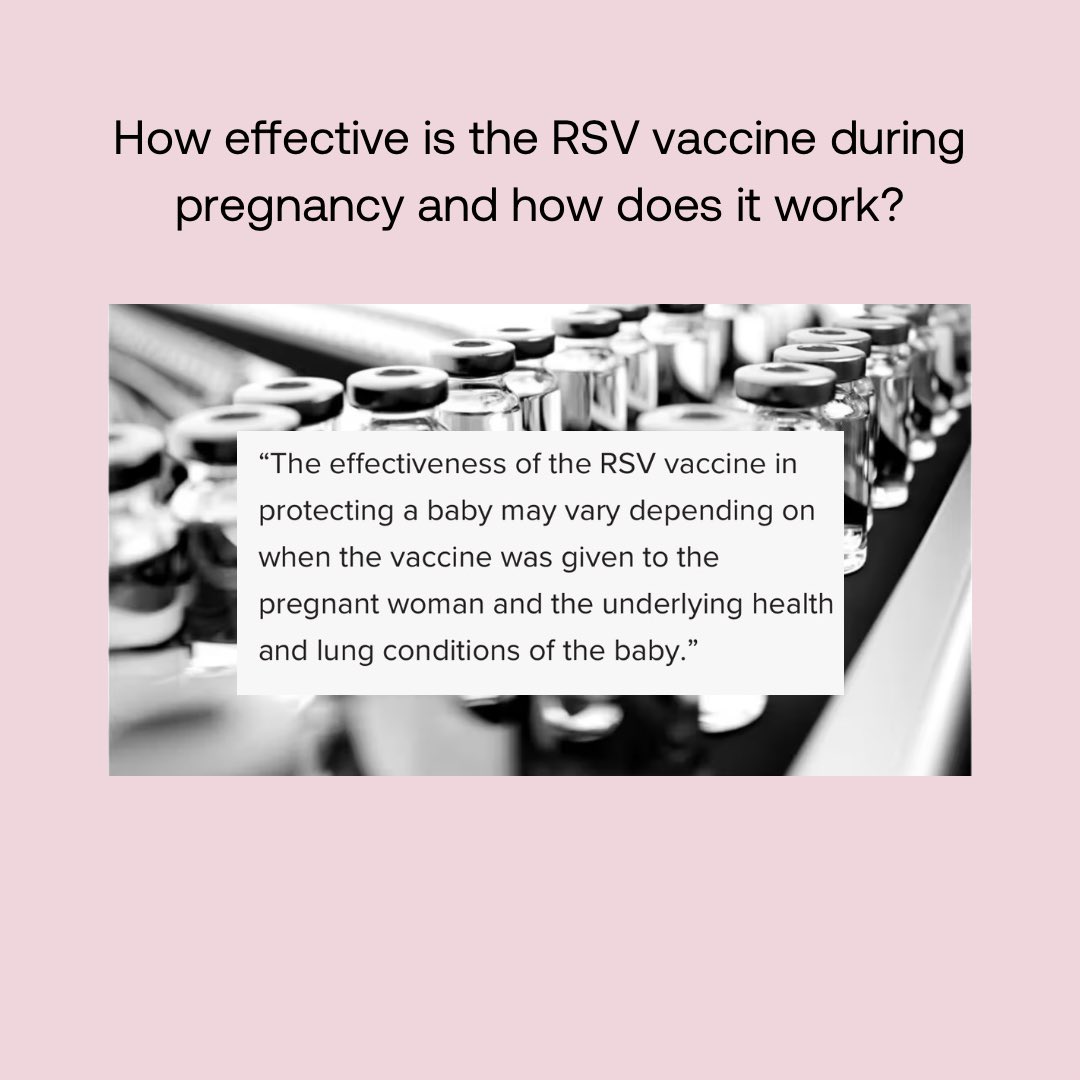 Let’s chat about the RSV vaccine and pregnancy! medicalnewstoday.com/articles/how-s…