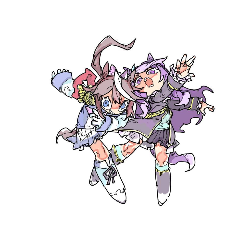 メジロマックイーン(ウマ娘) ,トウカイテイオー(ウマ娘) 「」|ちぐ齒莖ダサわやかのイラスト