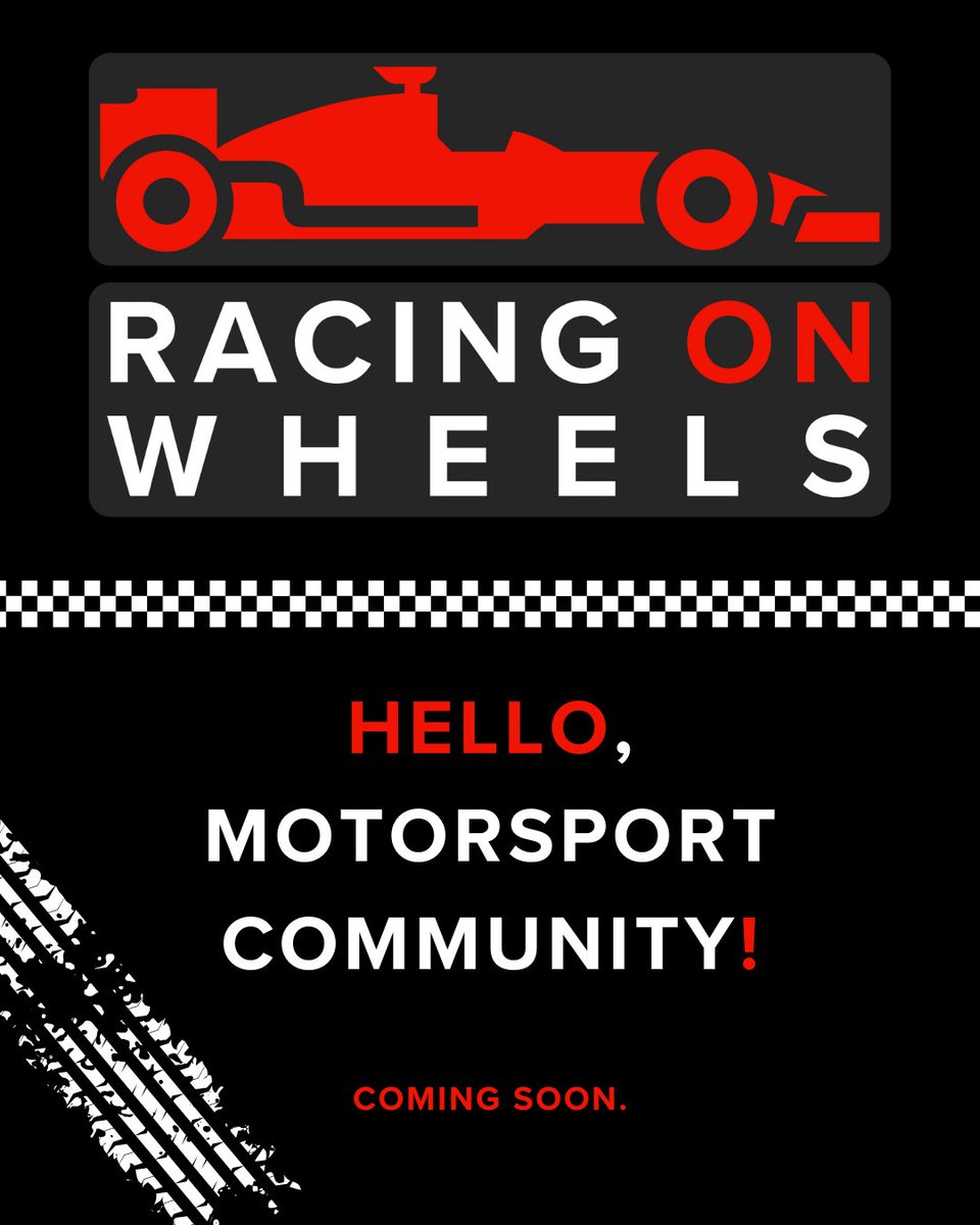 RacingOnWheels_'s tweet photo. Hello there! Racing On Wheels is coming soon. 

Are you excited about your new go-to place for motorsport enthusiasts? 

Make sure to follow for the latest updates!

#StayTuned #F1 #Motorsport https://t.co/FR2bnMx869
