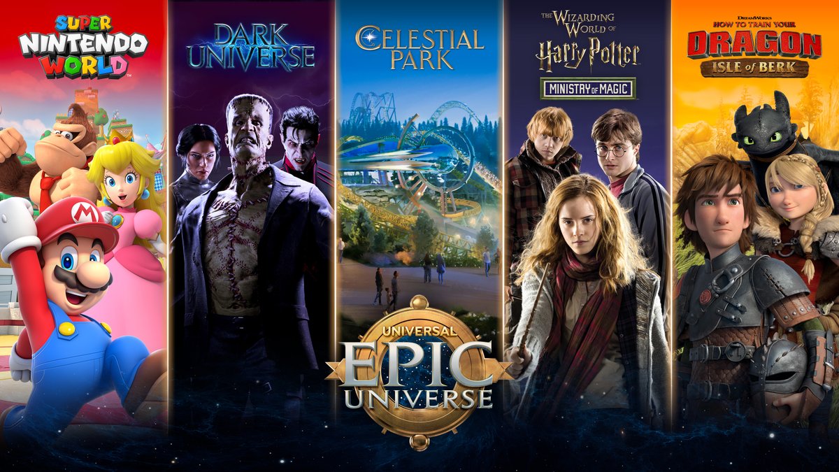 JUST ANNOUNCED: Five immersive worlds. One amazing theme park. Universal Epic Universe opens 2025 at Universal Orlando Resort. #EpicUniverse universalorlando.com/web/en/us/sale…