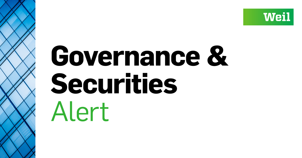 Read Weil’s latest Governance & Securities Alert – Heads Up for the 2024 Proxy Season: Key Corporate Governance, Disclosure and Engagement Topics – weil.com/-/media/mailin…