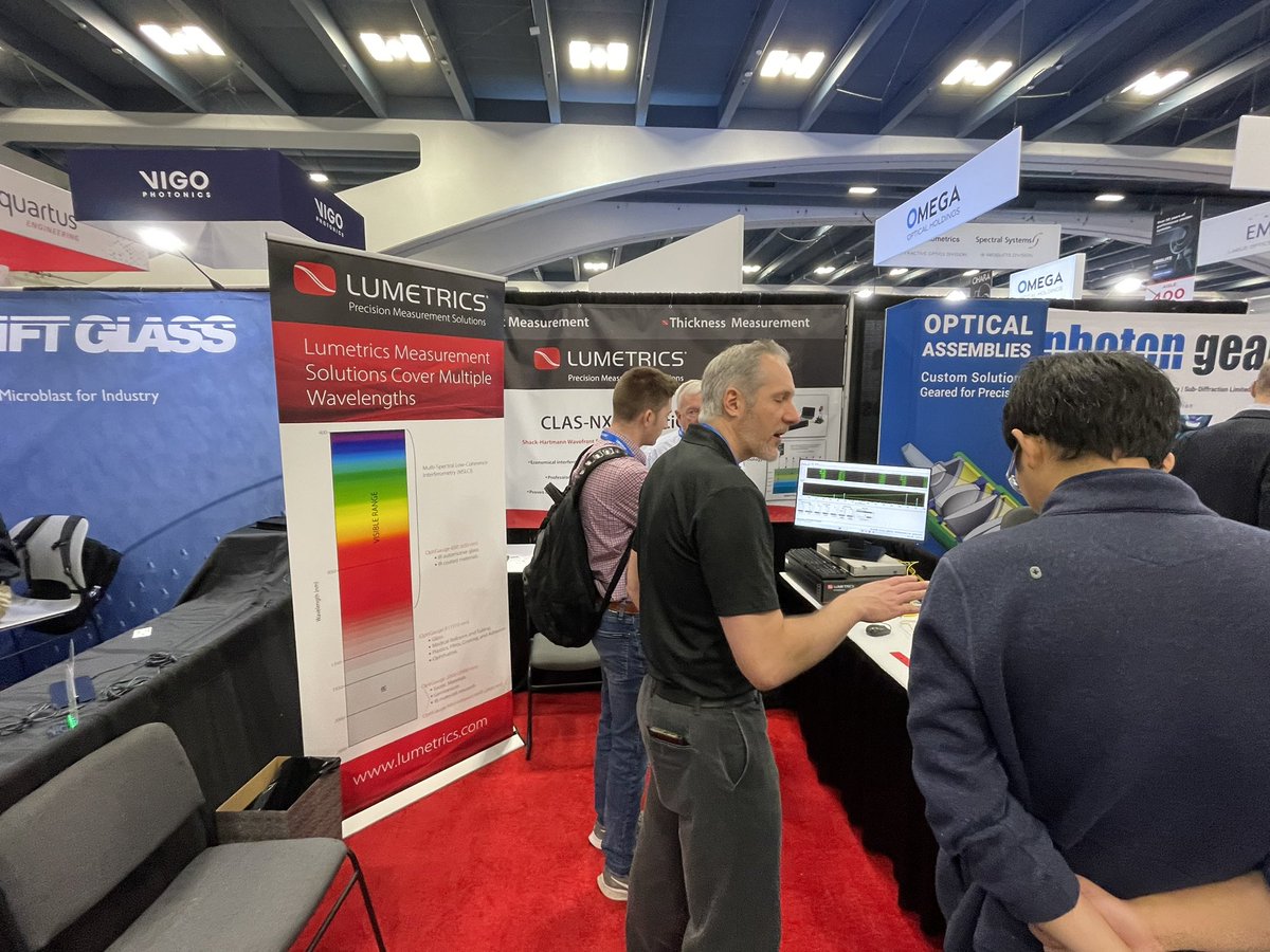 Lumetrics's tweet photo. First day of @PhotonicsWest is all we had hoped for and then some. Make sure you stop by booth #259 to learn more about our newest measurement solutions! #PhotonicsWest #metrology https://t.co/rBDTuZM2Mo