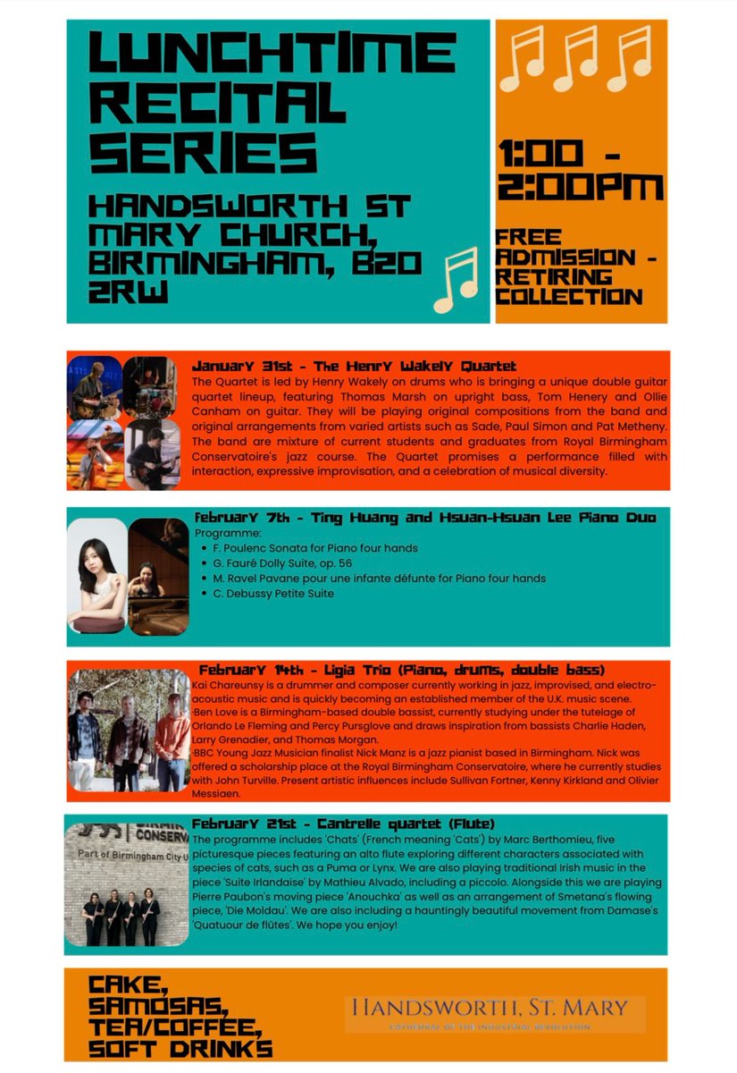 Very excited for our first lunchtime recitals of the year! Only <a href="/STMARYS_COTIR/">Handsworth, St Mary</a>!