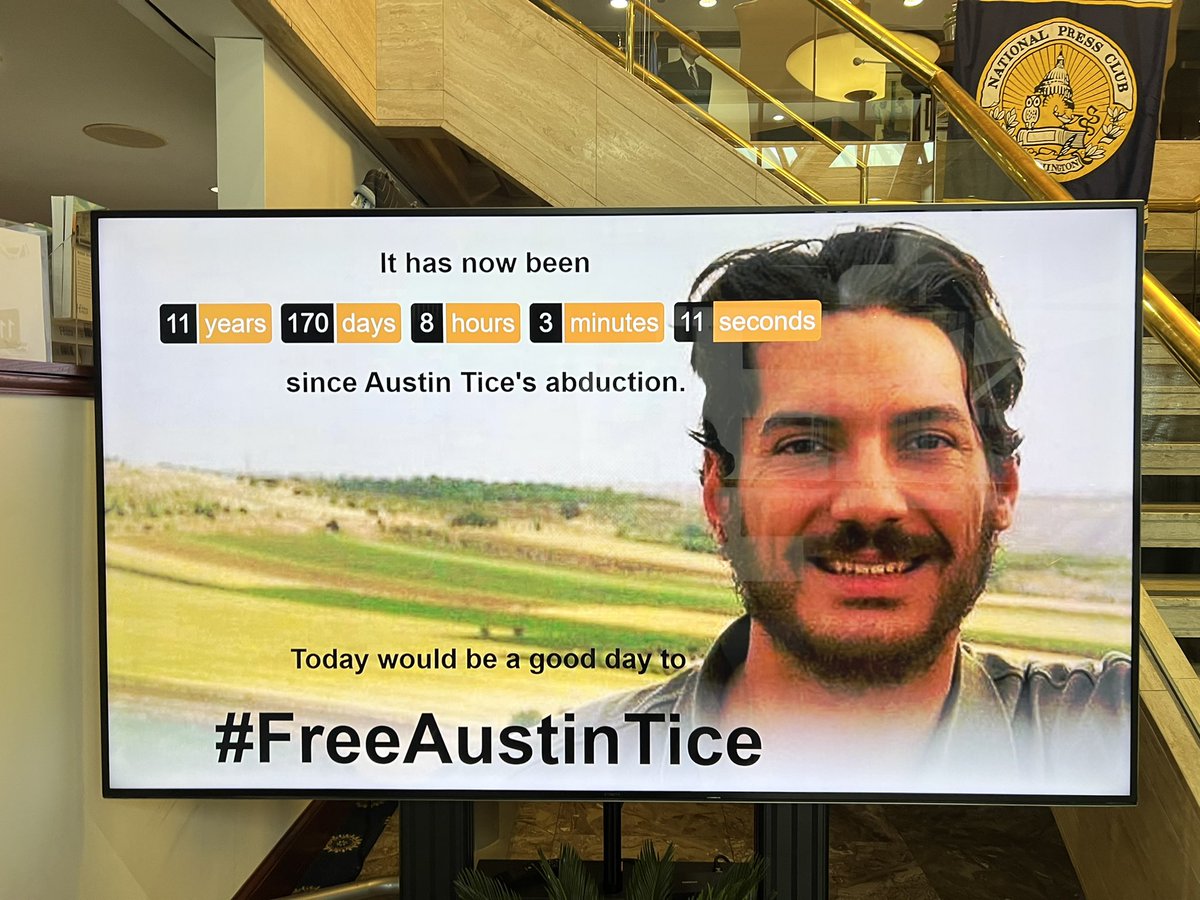 Also appreciative of this at @PressClubDC yesterday  #FreeAustinTice
