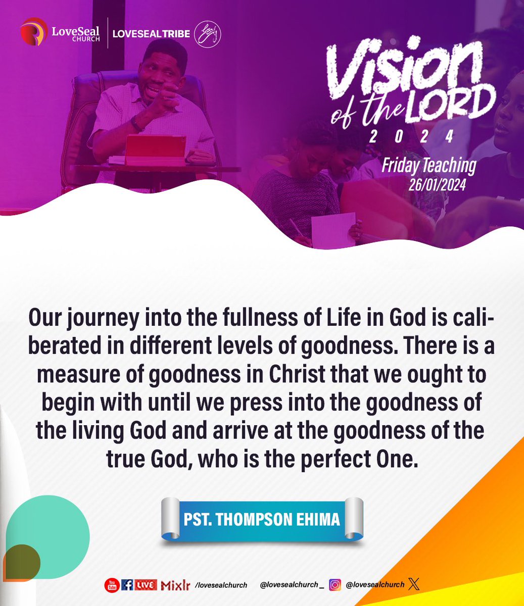 LoveSealChurch's tweet photo. Have you listened to last week's ministration from VISION OF THE LORD 2024?

Swipe through the slides below for a recap, and ensure to visit the link to download and listen again.

#LoveSealChurch
#VisionOfTheLord https://t.co/OwGxUNeunU