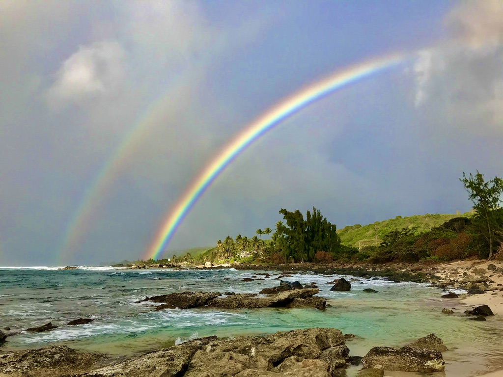 Where we live, there are rainbows. 🌈 🤙🏽 🏝️