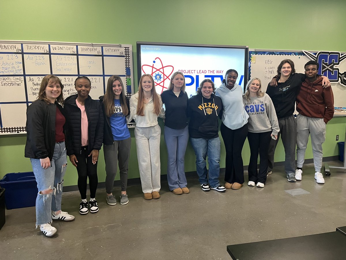 Huge shout out to the BI seniors and our <a href="/TJMSPatriots_/">TJMS Patriots</a> counterparts for allowing us to share about our amazing Biomedical
Sciences classes!  Seniors created a video and visited TJ for a Q&amp;A session for the future <a href="/CCHSCavs/">Capital City High School</a> freshmen!! <a href="/BethHouf/">Beth Houf</a> <a href="/CchscavsA/">@CCHSCavs_AD</a>