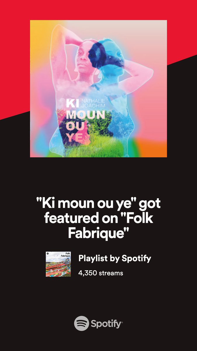 Love seeing Ki moun ou ye on all of these awesome Spotify playlists - this one’s my favorite yet. Check it out: open.spotify.com/playlist/37i9d…