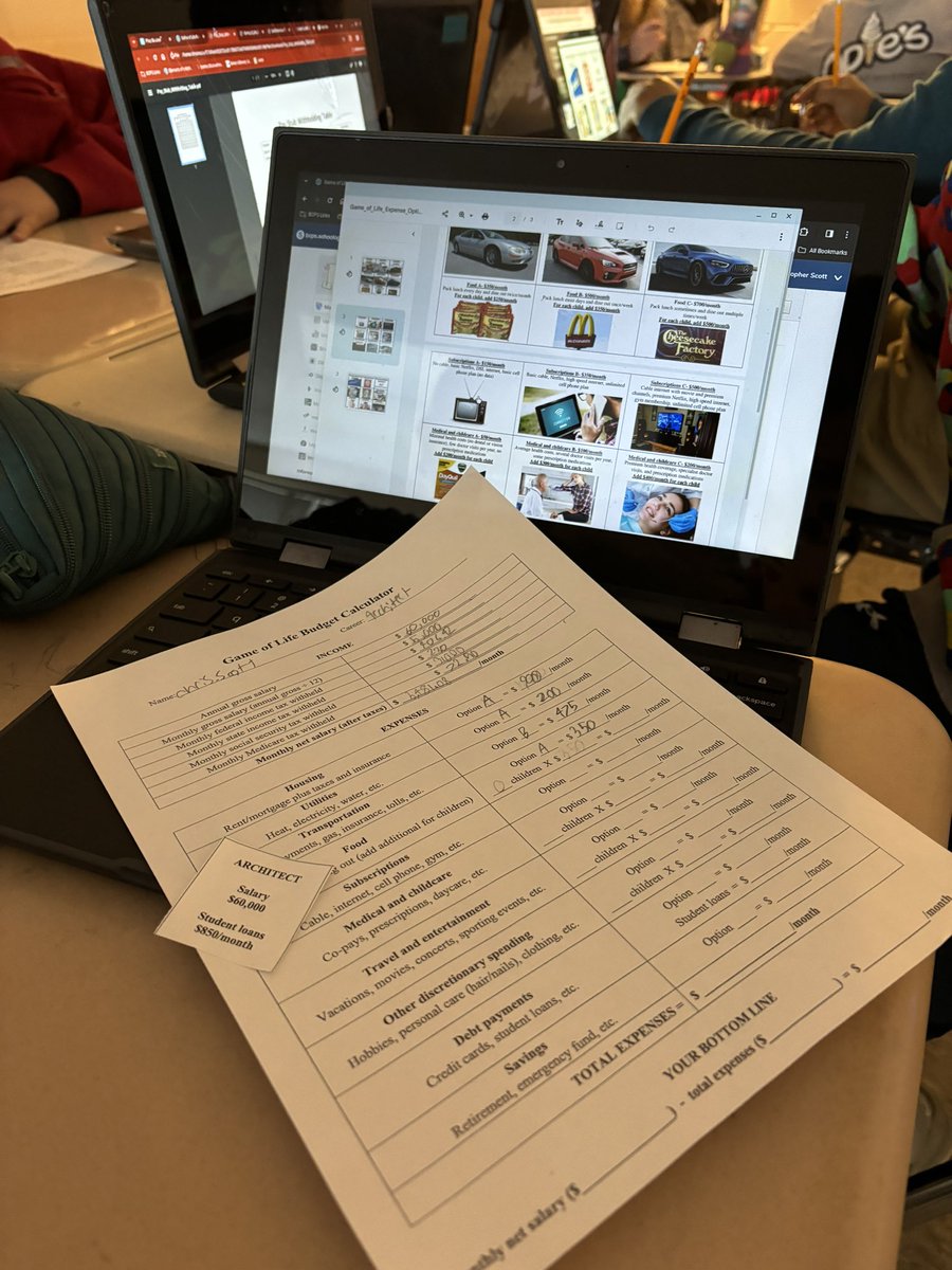 MsRInTheMiddle's tweet photo. budgeting got middle schoolers like! https://t.co/OsNM3Hxm0X