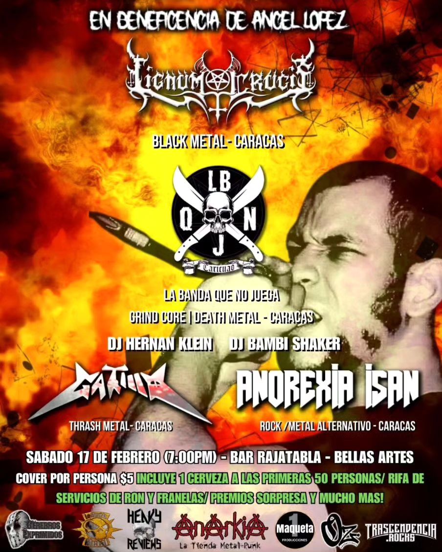 El sábado 17 de febrero de 2024, Caracas vibrará con lo mejor del rock y metal venezolano en un evento benéfico para apoyar a nuestro hermano Ángel López, vocalista de la banda Desmoterion (<a href="/desmoterion/">Desmoterion</a>). En un gesto altruista y organizado por amigos,… dlvr.it/T25cJf