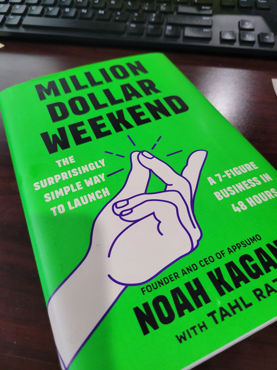 Let's go! Congrats <a href="/noahkagan/">Noah Kagan</a> noahkagan.com/mdwbook/