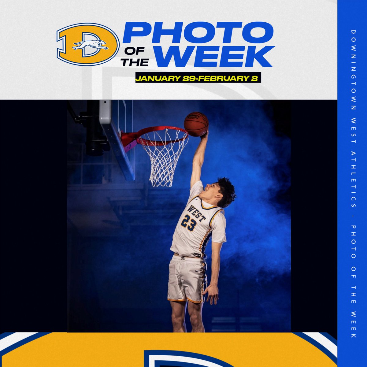 Congratulations to Donovan Fromhartz 1,000 point scorer! @dasd_athletics @dasd_schools @chesmont_league