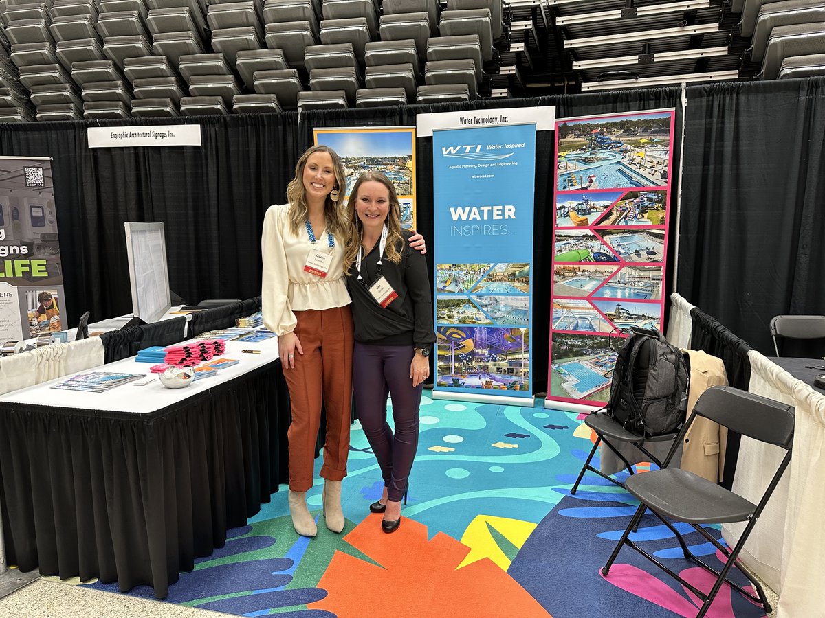 Life_Floor's tweet photo. Attending KRPA in #Wichita KS? Gwen Schlotte is attending with a special guest appearance in the booth of @wtiworld! Stop by and say hi to her &amp; Jen Gerber 👋

@krpa_today #waterinspired #passionatepeople #whywti #playmore #aquatics #aquaticdesign #communityrec #parksandrec https://t.co/lBk3PT0PWR
