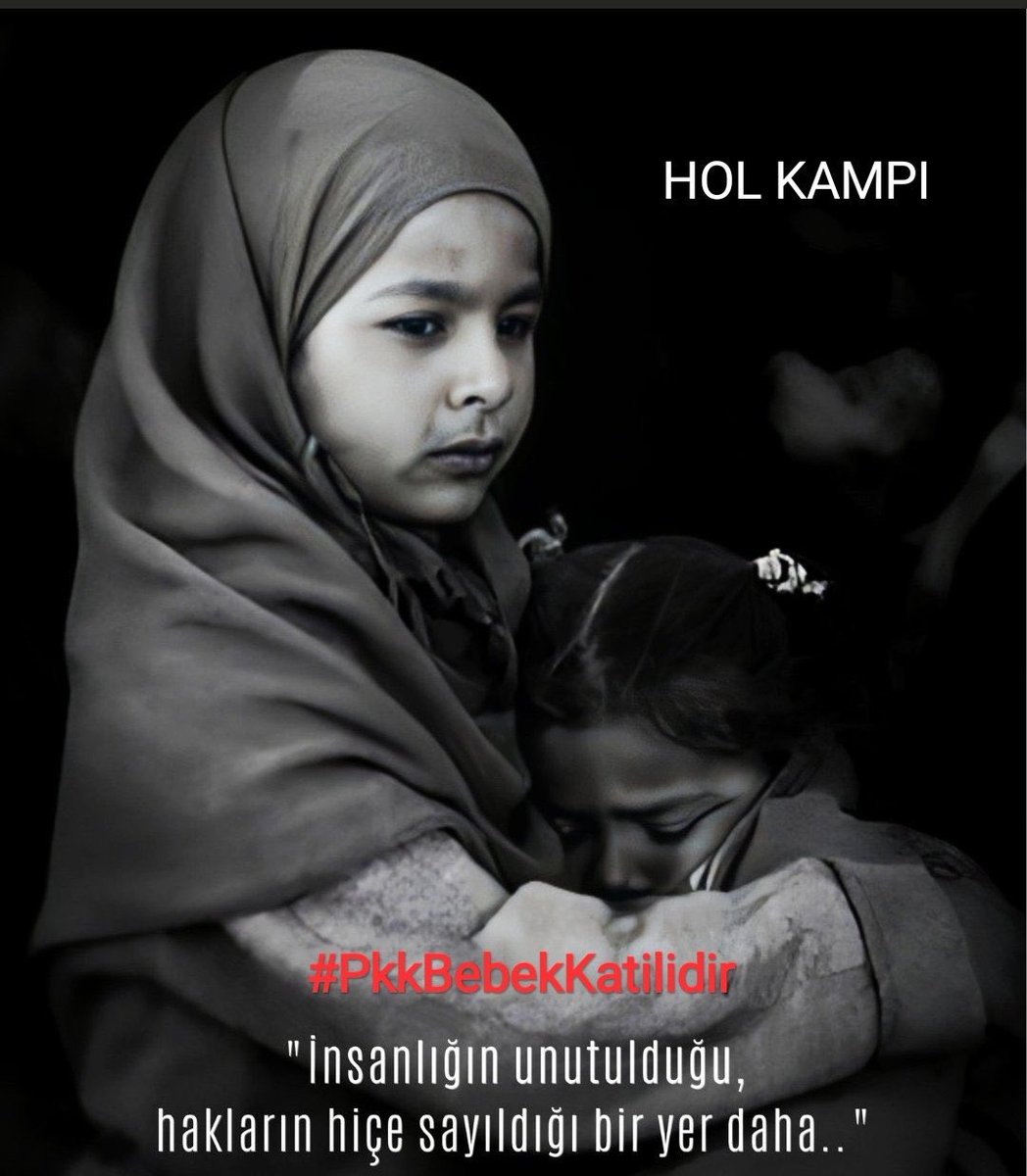 Hol kampında esir tutulan Müslüman kadınlar ve onların minicik yavruları PKK tarafından katlediliyor! Bir tarafta #Gazze, #DoğuTürkistan, #Keşmir gibi beldeler, diğer tarafta ise #Hol, #Roj, #Rusafa, #Guantanamo kampları…

Ey Müslümanların başındaki yöneticiler, idareciler ve