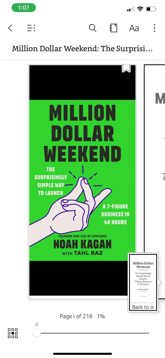 Got my kindle edition of @noahkagan new book #MillionDollarWeekend can’t wait to read it