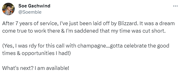 JakeSucky's tweet photo. Layoffs have begun across all of Activision and Blizzard, including Overwatch casters/talent, senior level esports management, CDL observers and more... https://t.co/NRYT58XaHx