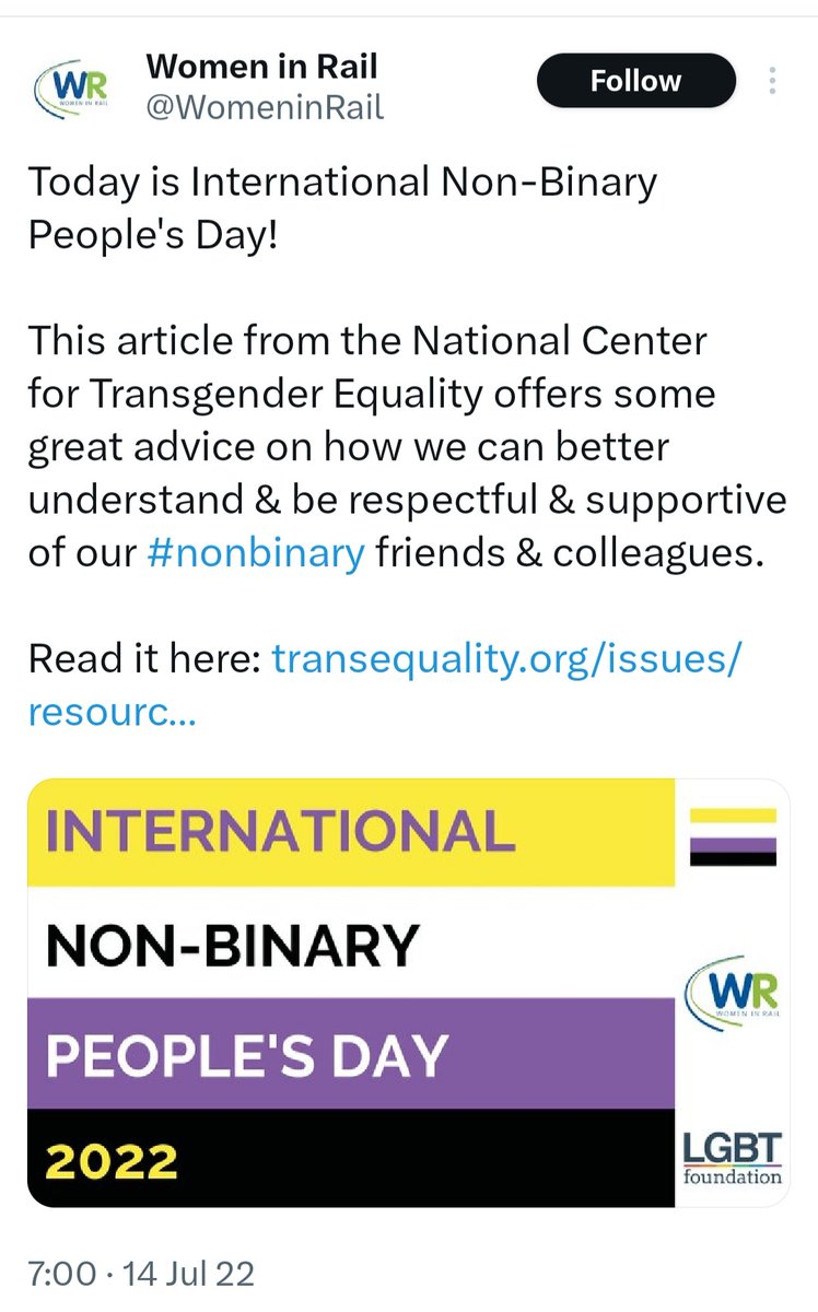 Hi @WomeninRail, why has Shane Andrews 'decided' to step down from judging the awards & not been removed? The TRUTH is you are gender ideologues too. 🚩