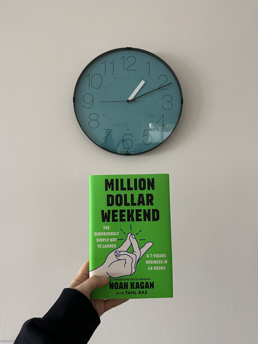 stoked 2 read @noahkagan 🍀 #milliondollarweekend