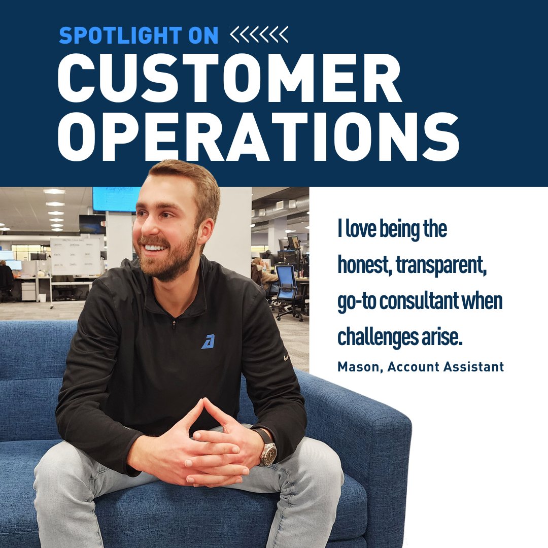 In Mason’s words, “I’m just a guy slinging freight.”

As an Account Assistant, Mason most enjoys forming customer relationships that “go beyond freight.” He says, “We take seriously the value of long-term partnership.”

#HUSTLE #movingfreightbetter #employeespotlight