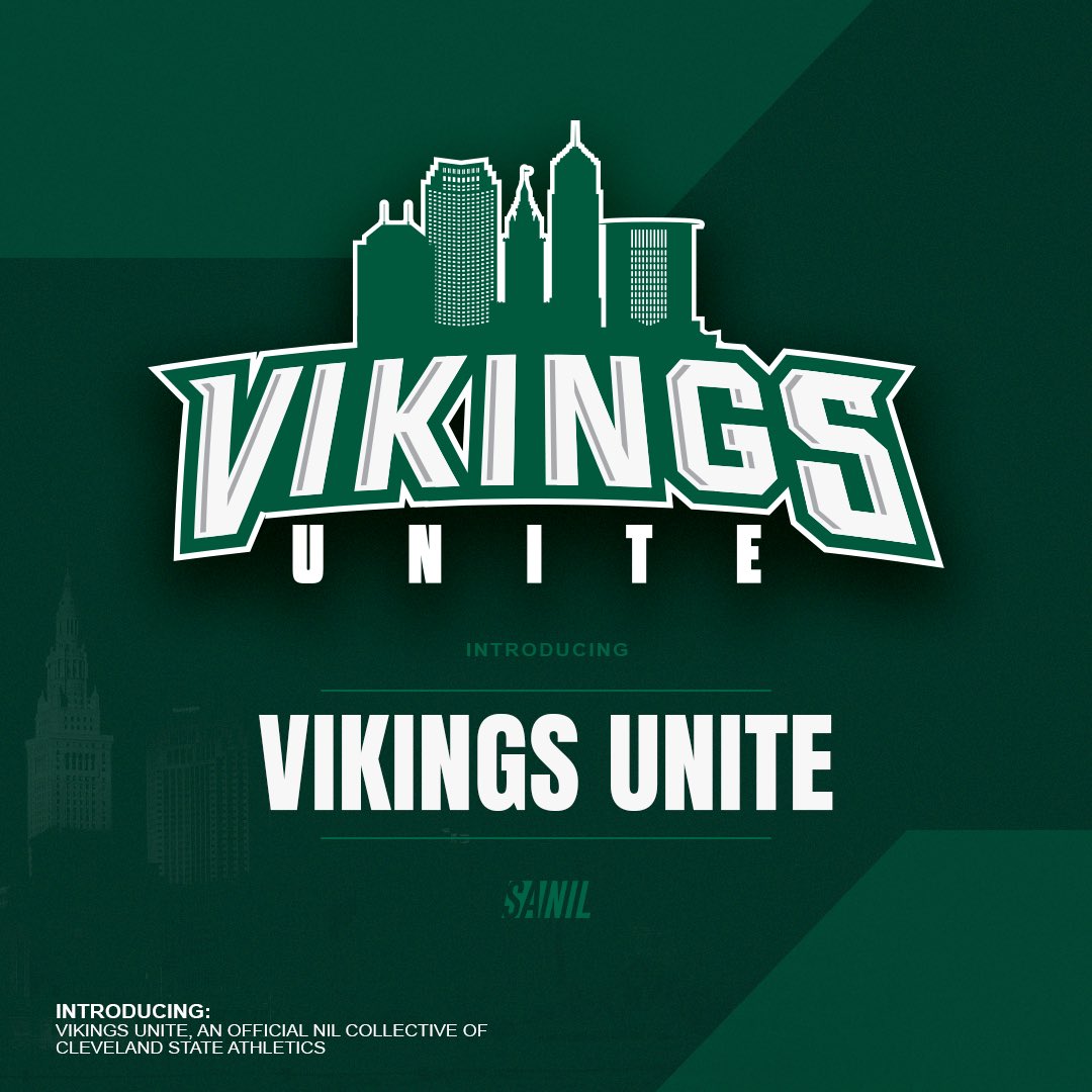 We’re launching Vikings Unite, the official NIL Collective of Cleveland State Athletics focused on empowering student-athletes of all sports at CSU! 💚 <a href="/CSU_Athletics/">Cleveland State Athletics</a>