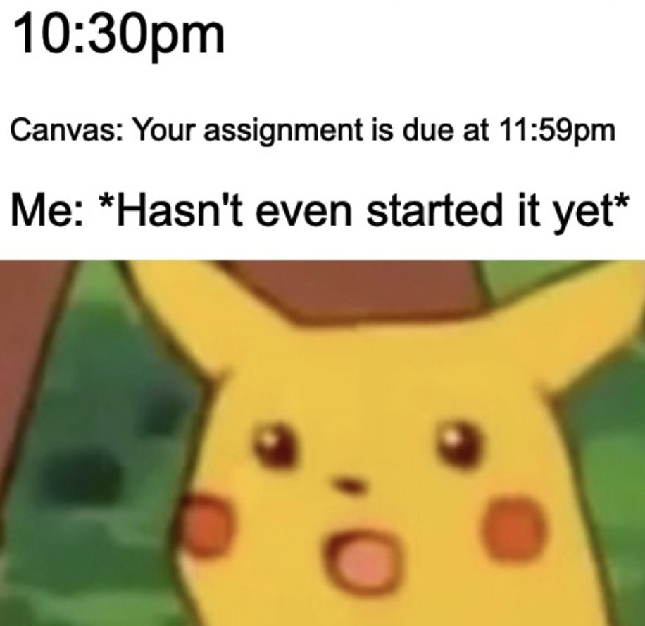 ItsRaffle's tweet photo. Me every week!!! #MCO335 #latepika #asu https://t.co/DHIFJTXkhe