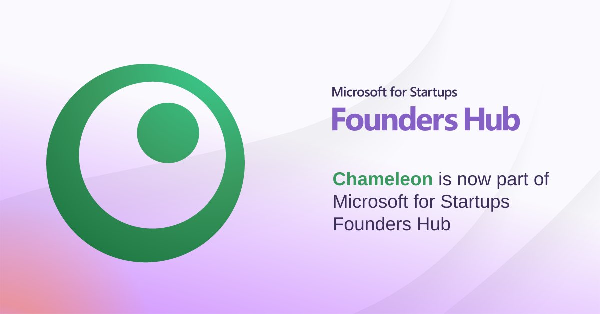 BuildQL's tweet photo. 🎉Exciting News from Chameleon!🎉

Chameleon has been accepted into the @Microsoft for Startups Founders Launchpad! This milestone is not just a validation of our vision but a gateway to unparalleled opportunities and growth. https://t.co/tso15BjM5V