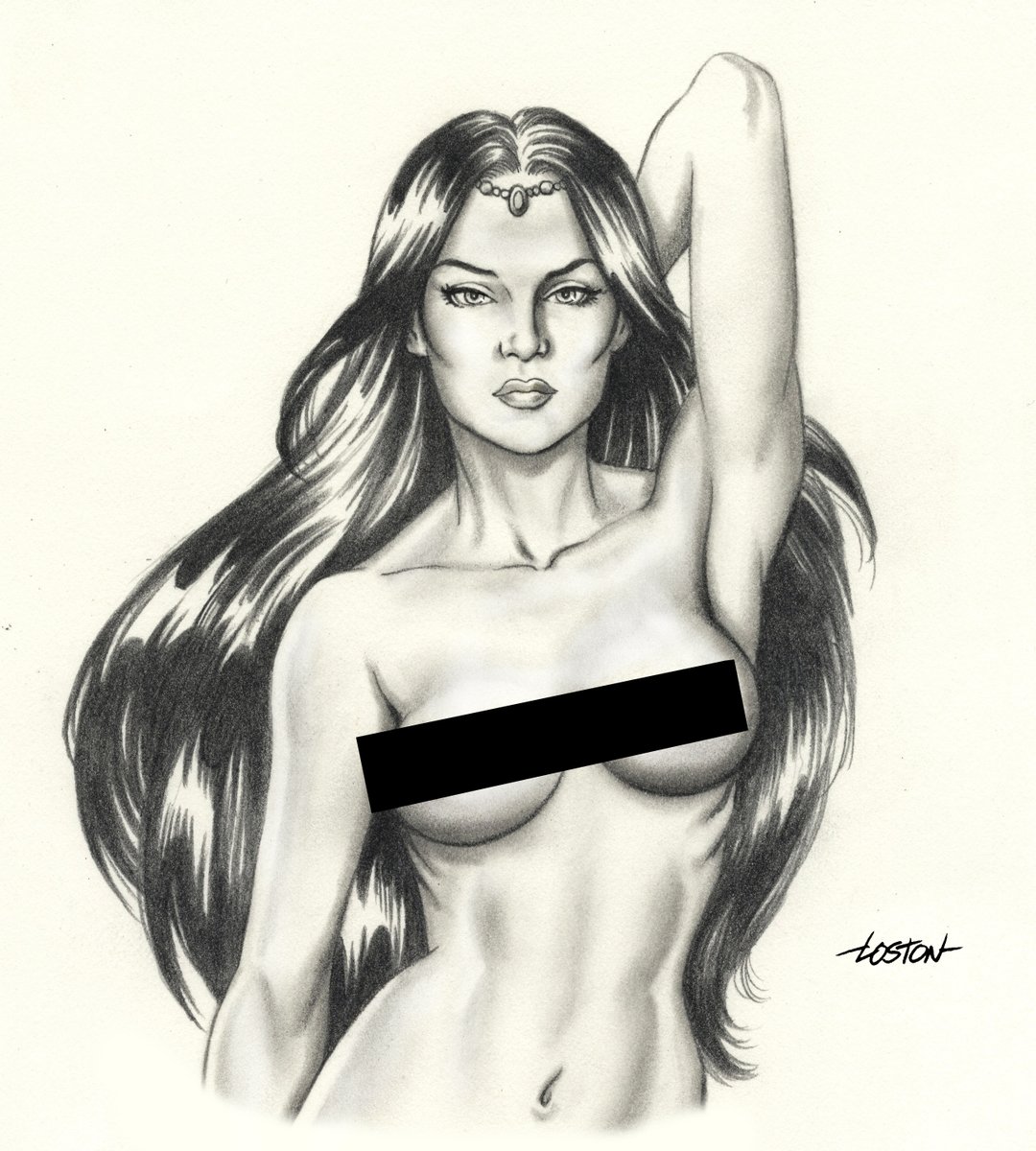 Loston_Wallace's tweet photo. #AdvancedDungeonsAndDragons #NPCCharacters #PlayerCharacters #WoodNymph
A wood nymph image that I'll be using in my AD&amp;D game this weekend.  Nymphs are naked, but I censored the image. I give players the allure of the character, but they'll have to use their own imaginations. lol https://t.co/ahLqerLxTn