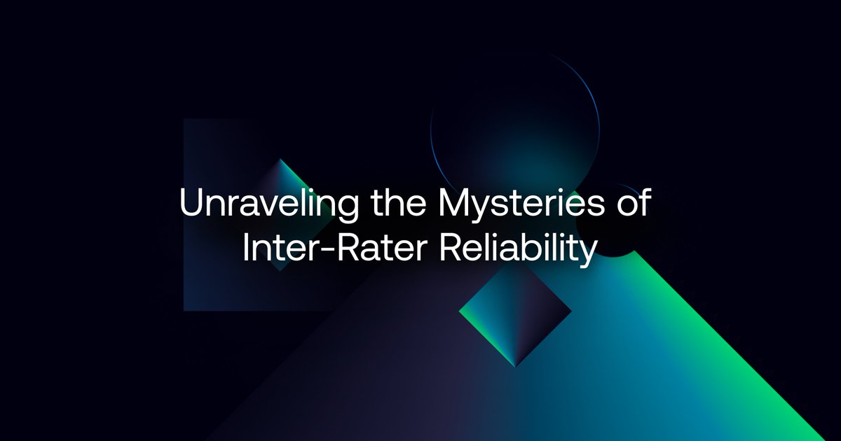 How do you measure the quality of AI data? How do you reconcile individual bias from multiple raters? Enter: Inter-Rater Reliability (IRR) 🧵 scl.ai/irr-blog