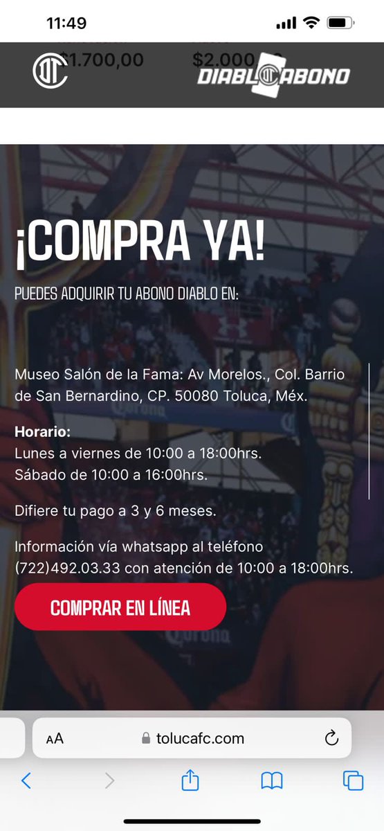 EstoEsCohen's tweet photo. @TolucaFC nadie responde en el whats app que ponen ahí. https://t.co/1E6FUEBBfe