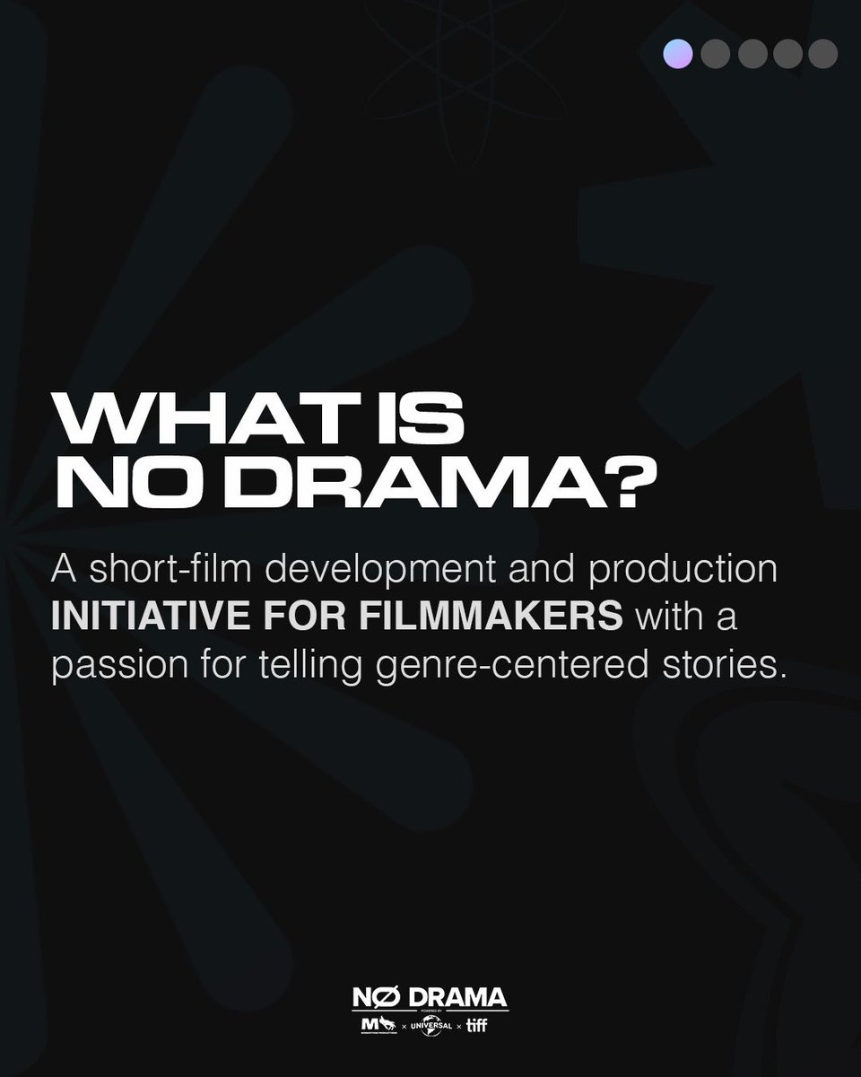 Monkeypaw's tweet image. Shoot your shot 🎬❗️ Now accepting applicants for #NoDrama, a new short-film development and production initiative for breakout filmmakers, in partnership with @tiff_net and @universalgtdi.

Deadline is February 29, 2024.

🌐 Learn more at filmfreeway.com/nodramafilmmak…