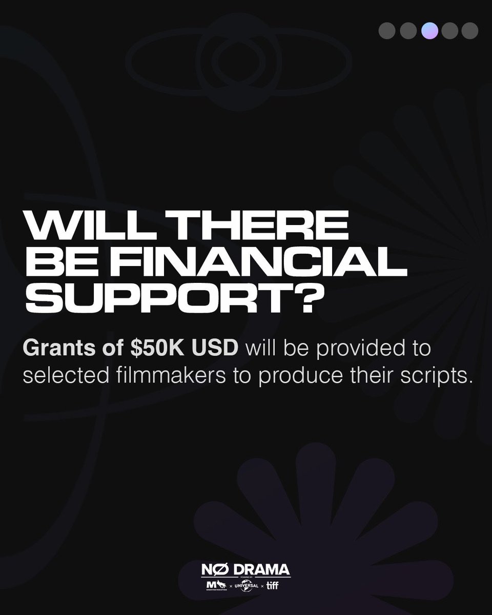 Monkeypaw's tweet image. Shoot your shot 🎬❗️ Now accepting applicants for #NoDrama, a new short-film development and production initiative for breakout filmmakers, in partnership with @tiff_net and @universalgtdi.

Deadline is February 29, 2024.

🌐 Learn more at filmfreeway.com/nodramafilmmak…