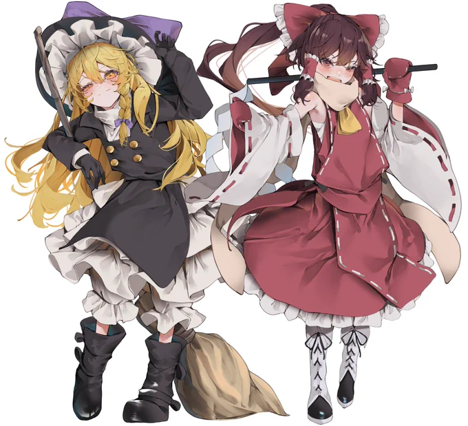 霊夢と魔理沙 