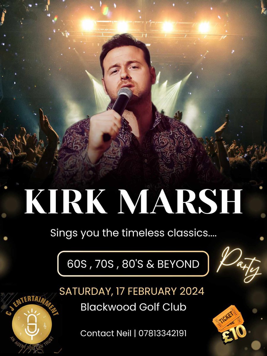 Come and enjoy an excellent night of Motown music at the club. Still some tickets left for what should be a great night.