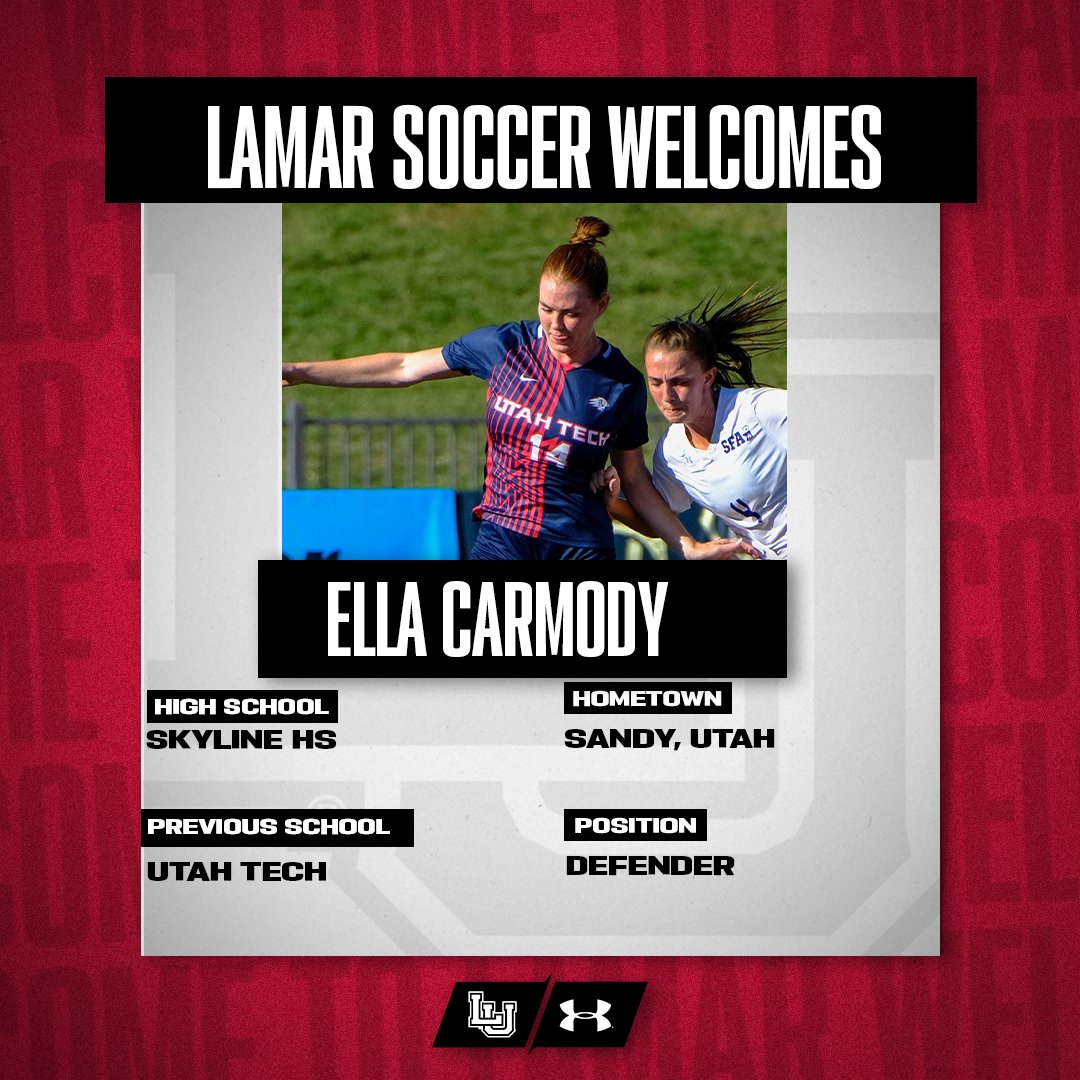 LamarWSoccer's tweet photo. Welcome to the Cardinal family Ella Carmody!   

#WeAreLU #LetItRip https://t.co/Bxiw4rUJ48