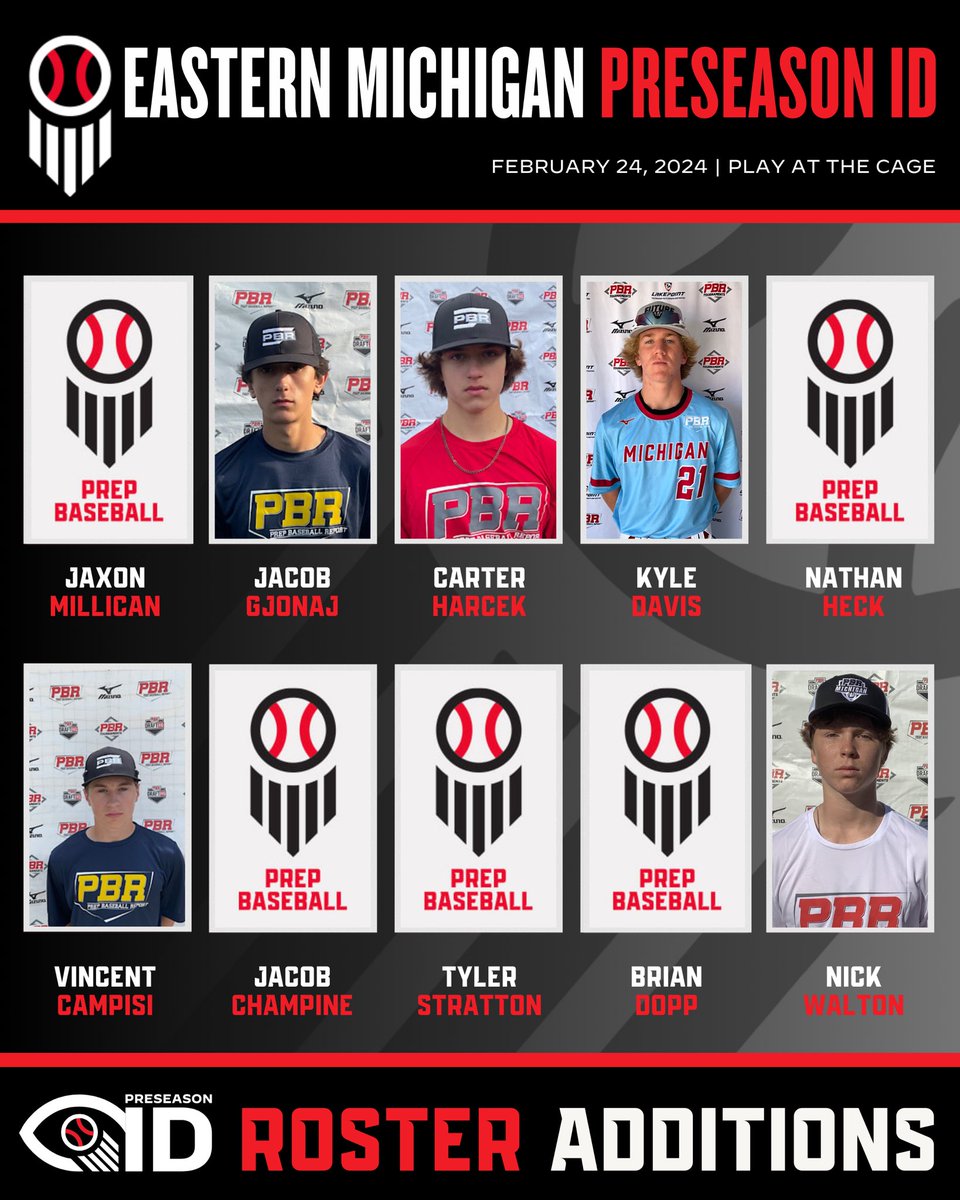 Prep Baseball Michigan (@prepbaseballmi) on Twitter photo ๐ฌ๐๐๐๐๐๐ ๐ด๐ฐ ๐ท๐๐๐๐๐๐๐๐ ๐ฐ๐ซ
๐ 2/24
๐ <a href="/playatthecage/">Play at the Cage (Home of the Motor City Hit Dogs)</a>
๐ loom.ly/d1bMJw8
Welcome to the following players โฌ๏ธ ๐ฌ๐๐๐๐๐๐ ๐ด๐ฐ ๐ท๐๐๐๐๐๐๐๐ ๐ฐ๐ซ
๐ 2/24
๐ <a href="/playatthecage/">Play at the Cage (Home of the Motor City Hit Dogs)</a>
๐ loom.ly/d1bMJw8
Welcome to the following players โฌ๏ธ