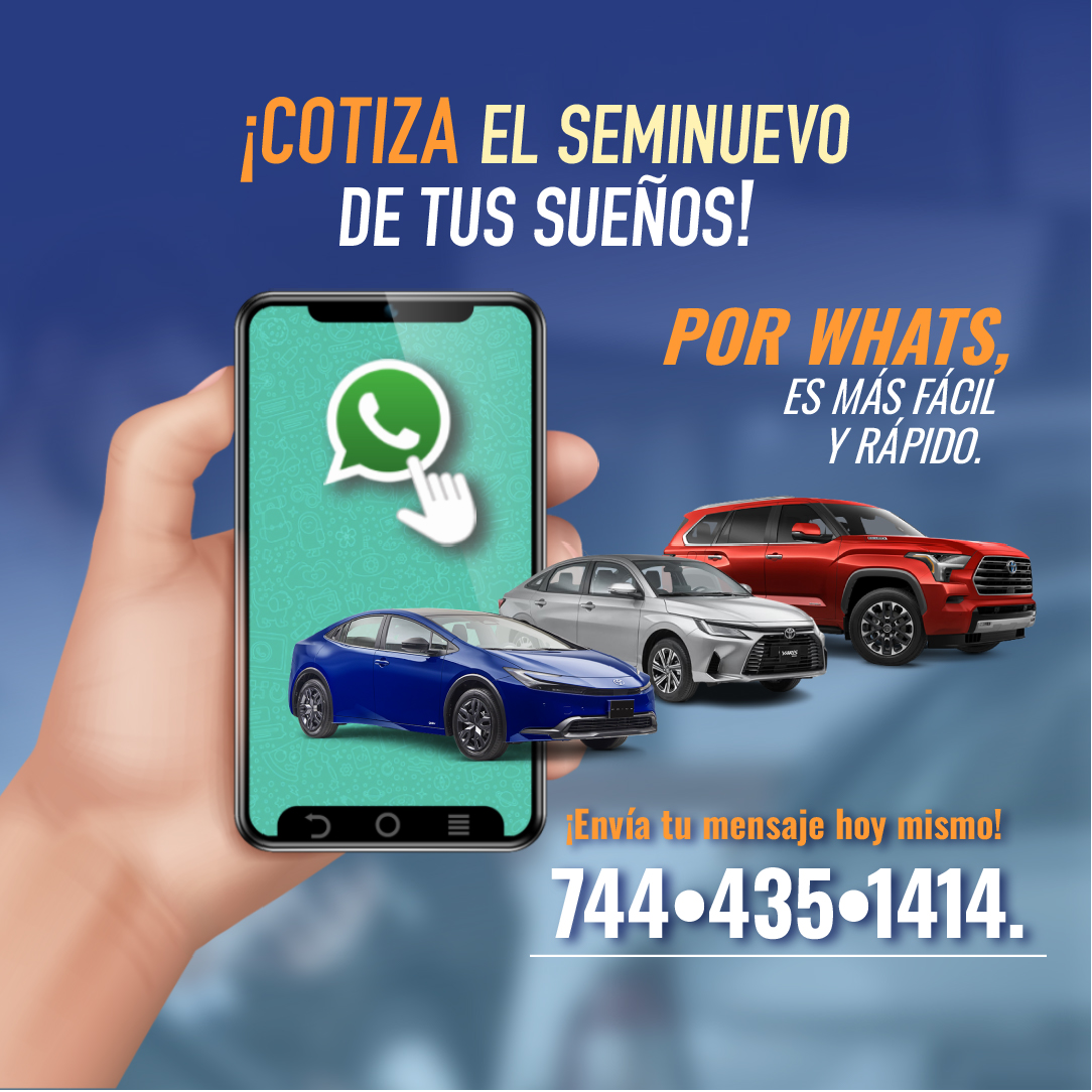Toyota_Gro's tweet photo. ➡️Tenemos el seminuevo ideal para ti✨

✅Entrega Inmediata.
✅Trámites Rápidos y Seguros.
✅Puedes dejar tu Auto a Cuenta.
✅Cotiza el Tuyo por Whats 📳 al ➡️ https://t.co/ay4vjT70QV 744 435 1414 https://t.co/VQzbXtD9OQ