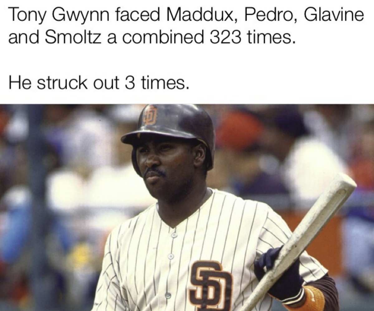 BaseballQuotes1's tweet photo. Tony Gwynn was unbelievable 🐐 https://t.co/furEWyYz75