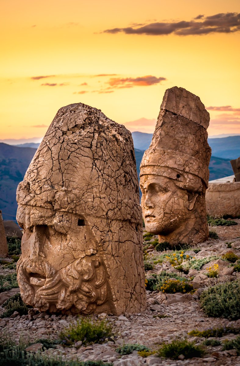 Did you know? 𝗠𝗼𝘂𝗻𝘁 𝗡𝗲𝗺𝗿𝘂𝘁, towering over southeastern Turkey, is not just a  mountain but a site of monumental history. Crowned by a tomb-sanctuary at its summit, this UNESCO World Heritage Site is a testament to the ancient Kingdom of Commagene.