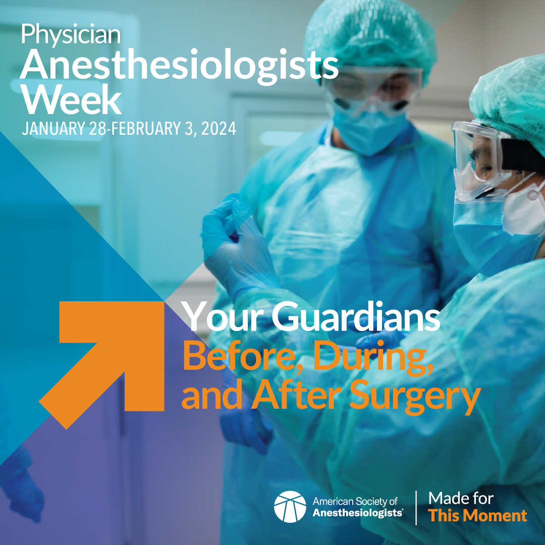 Having surgery and not sure what to expect? @ASALifeline has the answers. Find out how your anesthesiologist will not only manage your pain and keep you comfortable, but help ensure a safe and successful procedure: bit.ly/3uWf5L9 #PhysAnesWk24