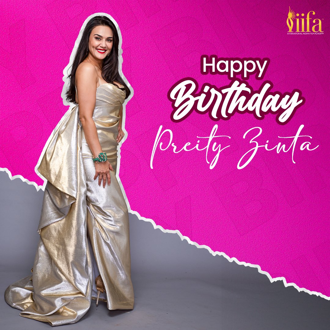 Preity Zinta more like Pretty Zinta!
We wish this gorgeous lady a Happy Birthday😍💓

#IIFA #Bollywood