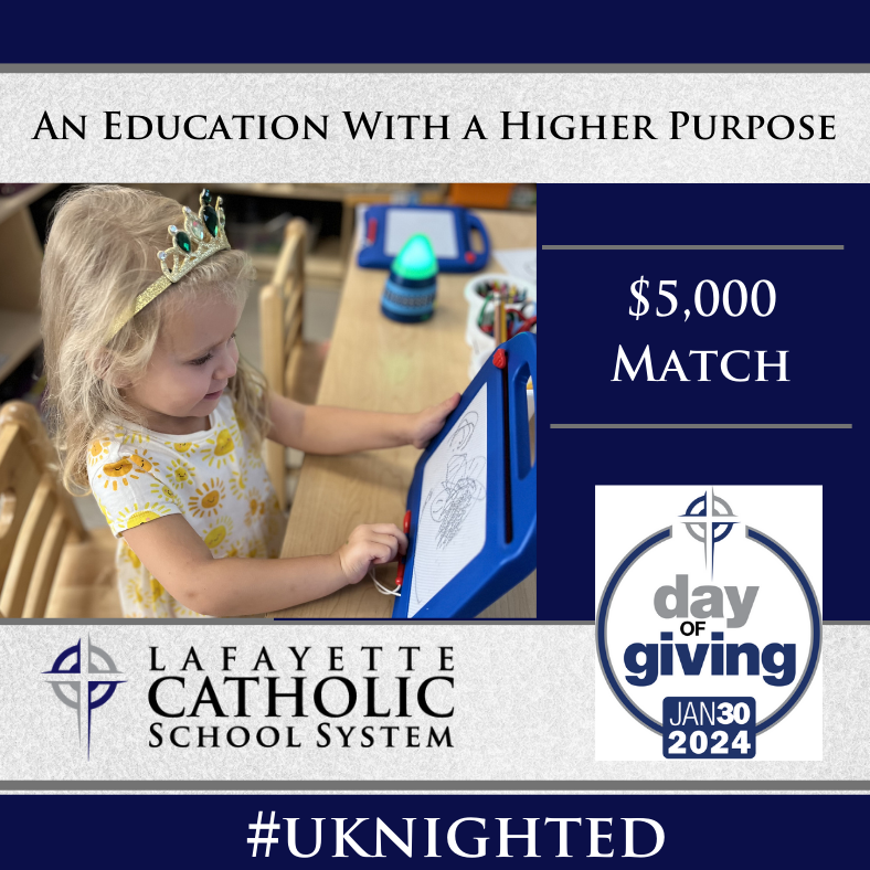 lafacatholic's tweet photo. 🚨🚨 Another donor has stepped forward with a $5,000 match. This donor will match dollar to dollar up to $5,000. Give any amount up to $5,000 and double your impact! Help us reach our goal: https://t.co/P3BnwOIDEO #LCSSDayofGiving #UKnighted https://t.co/XPL0cq76Cs
