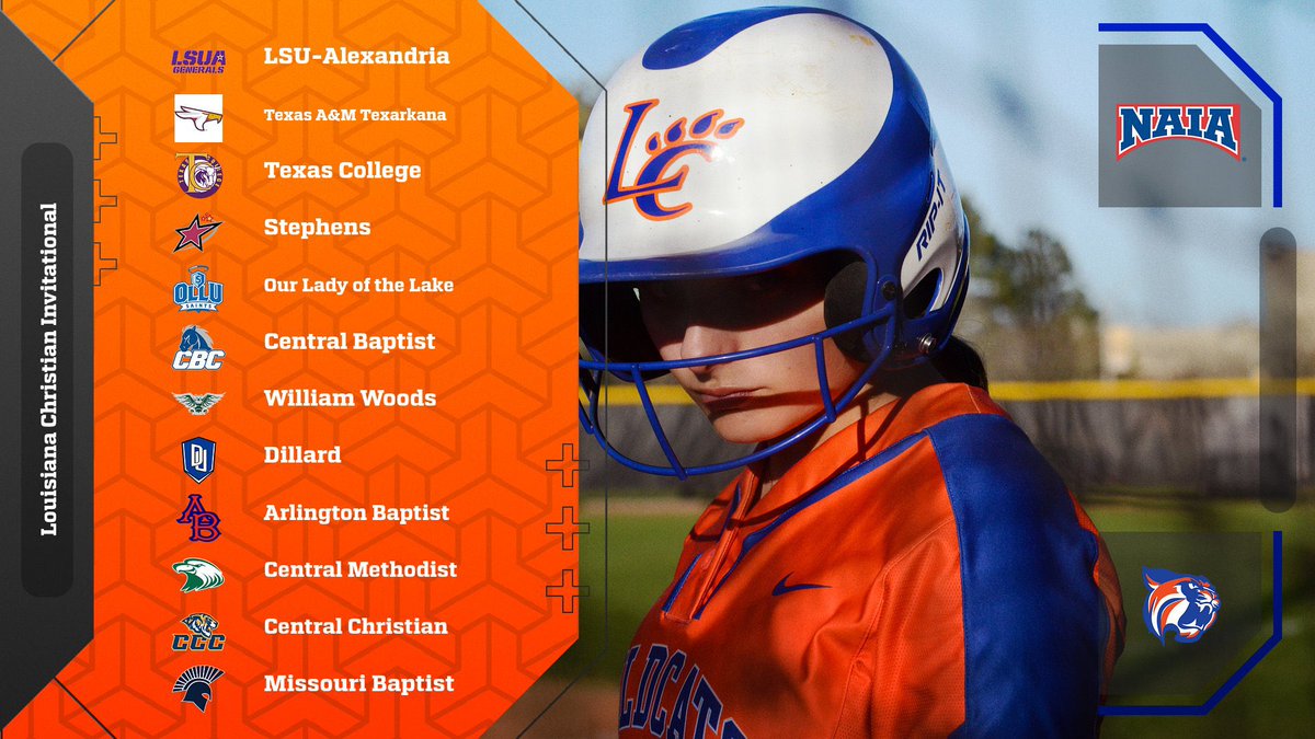 LCU_sftball's tweet photo. The LCU Invitational is this weekend! Here is who you can expect to see!
#CLAWSUP #LCU #SOFTBALLISBACK https://t.co/eaZg7VvQgf