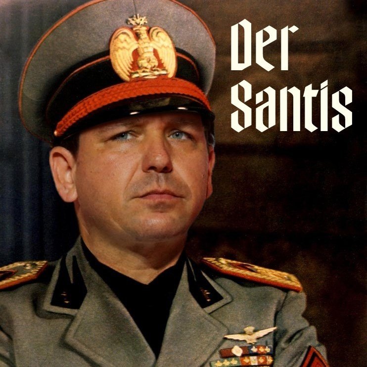 SlavaDeBonkski's tweet photo. @VenusianAndroid @JonSmit78909725 @SmackeyCracks Aaah, no!!! Was The #FloridaFuhrer #DerSantis! #RonDeSantis https://t.co/t32hnaR0gA