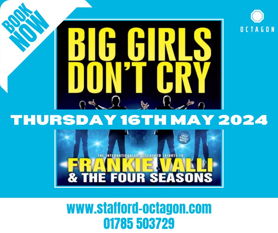 We cannot wait to host <a href="/BigGirlsDC/">Big Girls Don't Cry</a> at the Stafford Octagon this May! 👋

Book tickets now; ticketnation.uk/events/big-gir…

#Staffordshire
